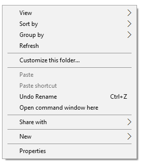 Windows Console from Folder