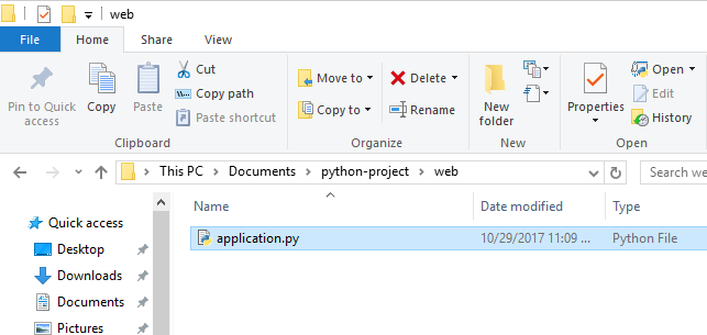 Web Application Structure